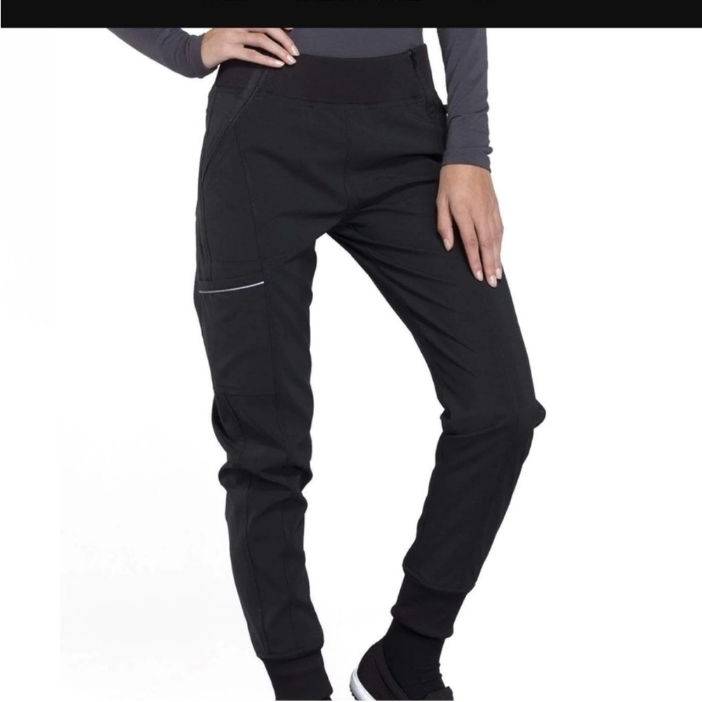 Cherokee women infinity mid rise tapered leg joggers working pants